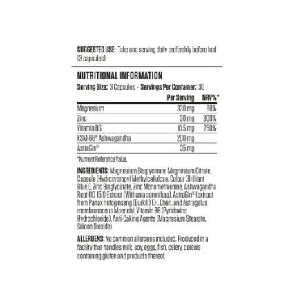 Zinc Magnesium Vitamin B6 with Ashwagandha Capsules